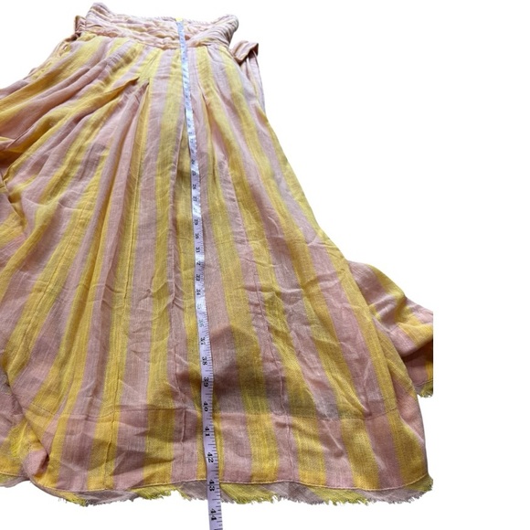 Free People Stripe Me Up Cotton Strapless Midi Dress size S - Picture 14 of 16